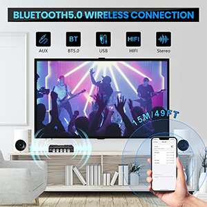 BLUETOOTH5.O WIRELESS CONNECTION